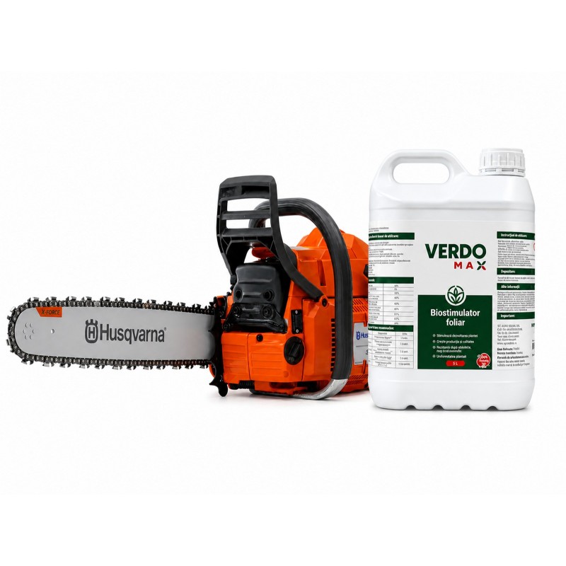 Pachet SMART-MIX 307 - Drujba Husqvarna 365 X-Torq + Biostimulator VERDOMAX 5 Litri