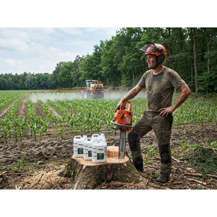 Pachet SMART-MIX 308 - Drujba Husqvarna 365 X-Torq + Biostimulator VERDOMAX 5 L (x 4 buc)