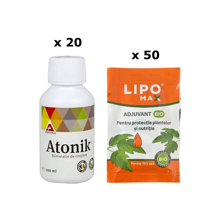 Pachet SMART-MIX 310 - ATONIK 100 ml (x 20 buc) + Adjuvant LIPOMAX® 10 ml (x 50 buc)