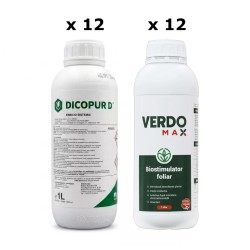 Pachet SMART-MIX 311 - Erbicid DICOPUR D, Nufarm 1 L (x 12 buc) + Biostimulator VERDOMAX 1 L (x 12 buc)