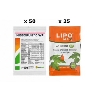 Pachet SMART-MIX 315 - NISSORUN 10 WP 5 g (x 50) + Adjuvant LIPOMAX® 10 ml (x 25)