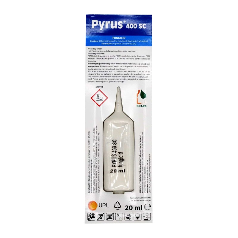 Fungicid PYRUS 400 SC - 20 ml, UPL, Contact