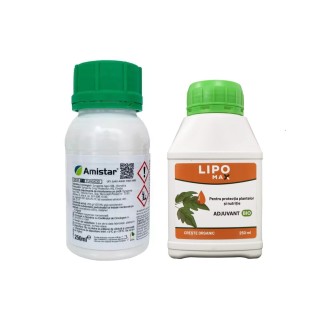 Pachet SMART-MIX 317 - Fungicid AMISTAR, Syngenta 250 ml + Adjuvant LIPOMAX® 250 ml