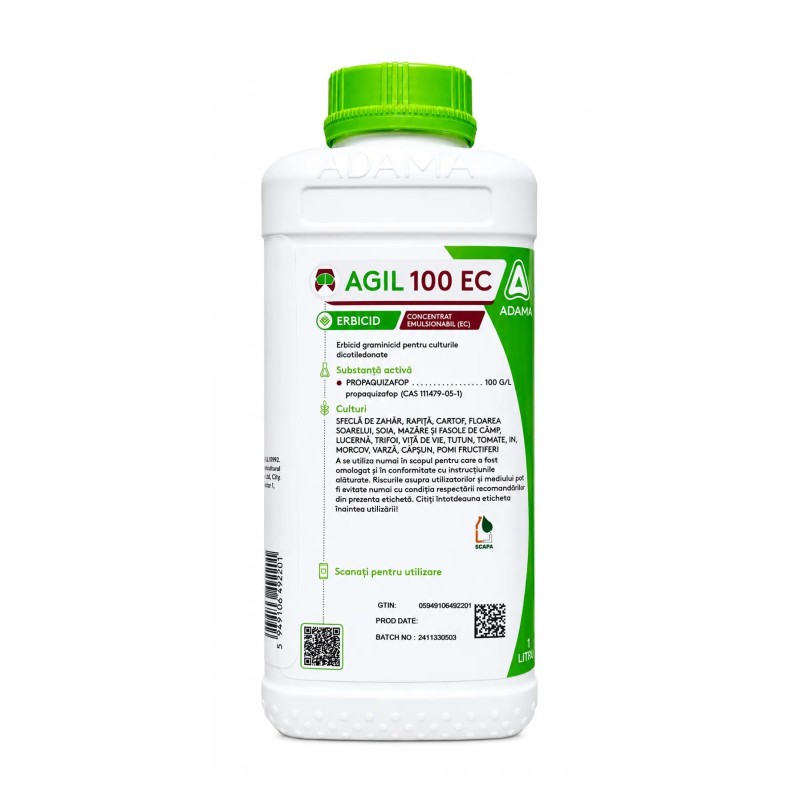 Erbicid AGIL 100 EC, Adama, Postemergent, 1 Litru