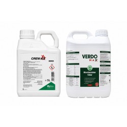 Pachet SMART-MIX 322 - Erbicid porumb CREW ACE®, Nufarm 5 Litri + Biostimulator VERDOMAX® 5 Litri, Pachet pentru 5 Ha