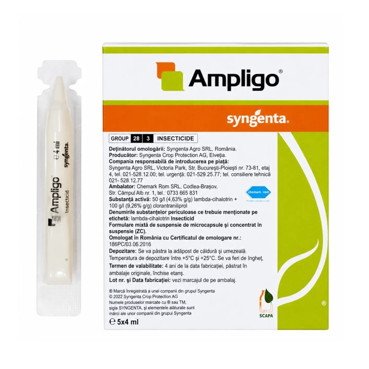 Insecticid AMPLIGO, Syngenta, Contact, 4 ml