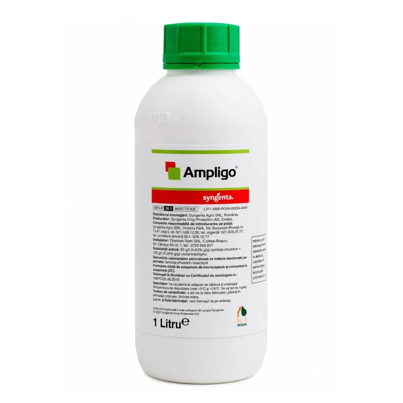 Insecticid AMPLIGO, Syngenta, Contact, 1 Litru
