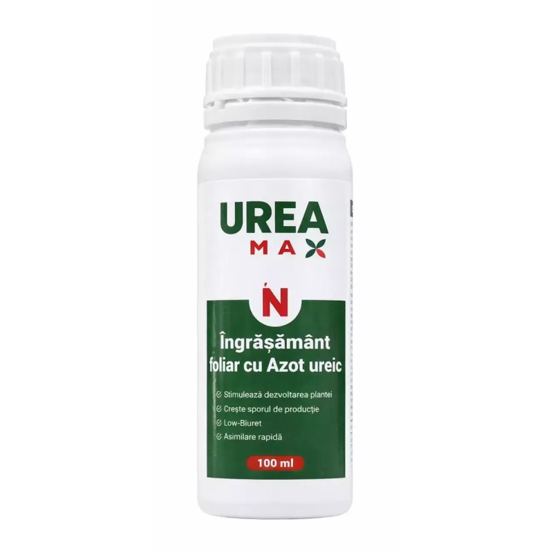 Ingrasamant foliar cu azot ureic UREAMAX - 100 ml, 10 litri apa