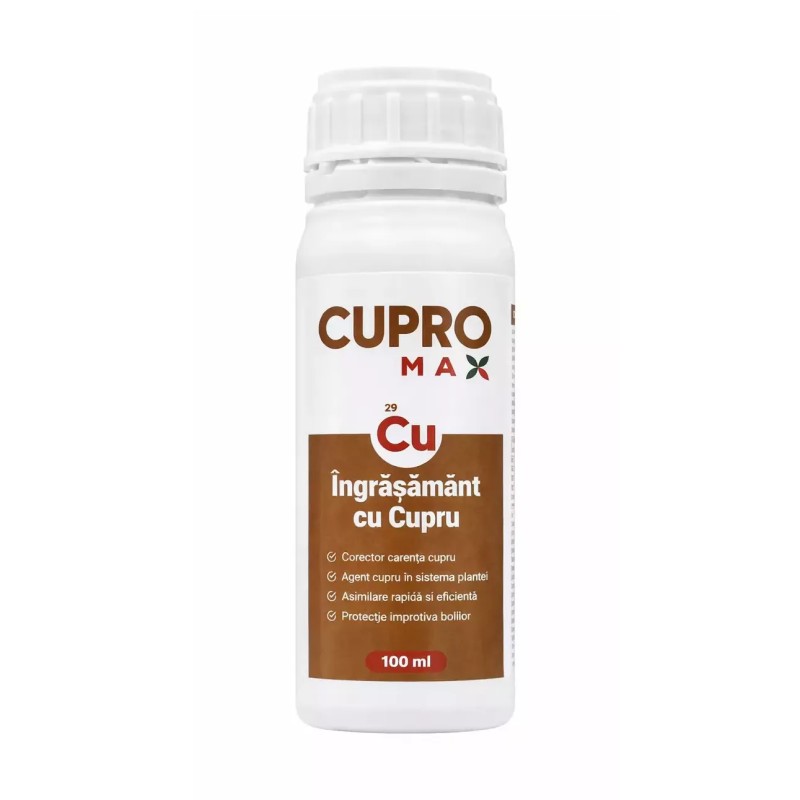 Ingrasamant foliar cu cupru CUPROMAX - 100 ml