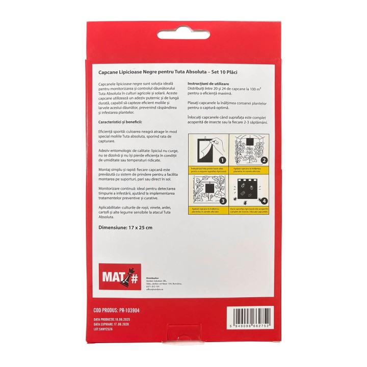 Pachet SMART-MIX 328 - Ata de palisat HORTI A-Z 1000 m (x 10) + Capcane lipicioase negre MAT (x 10)