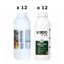 Pachet SMART-MIX 331 - Biostimulator ATONIK® Aectra 1 Litru (x 12 buc) + Biostimulator VERDOMAX® 1 Litru (x 12 buc)