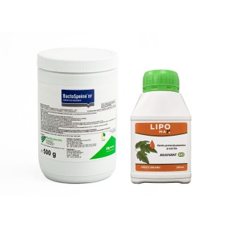 Pachet SMART-MIX 335 - Insecticid Biologic BACTOSPEINE® 500 g + LIPOMAX® 250 ml