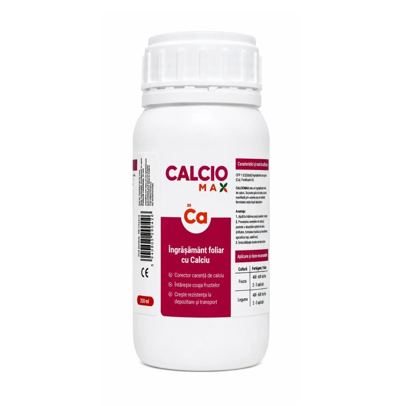 Ingrasamant foliar cu calciu CALCIOMAX - 250 ml, Legume, Fructe