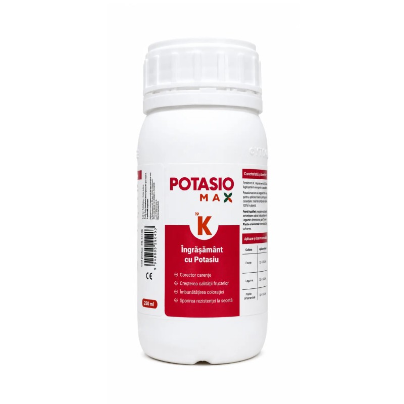 Ingrasamant cu potasiu POTASIOMAX - 250 ml, Legume, Fructe