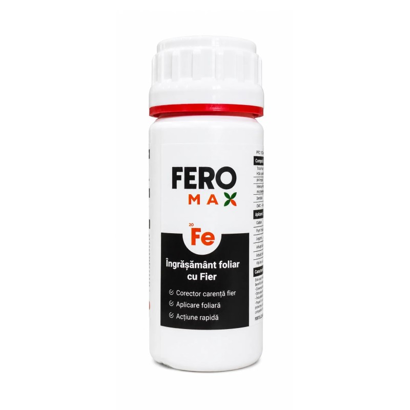 Ingrasamant foliar cu fier complexat FEROMAX, 100 ml