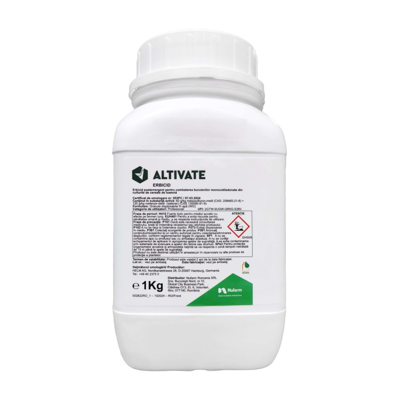 Erbicid ALTIVATE, Nufarm - 1 kg, Cereale, Iarba vantului, Coada vulpii, Raigras