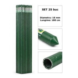 Arac din otel plastificat, Horti A-Z, 16 mm x 180 cm - set 25 buc