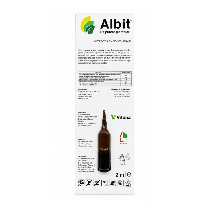 Pachet SMART-MIX 349 - ALBIT® 2 ml ( x 100 buc) + Araci din otel plastificat HORTI A-Z 16 mm x 180 cm (4 seturi x 25 buc)