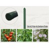 Araci din otel plastificat, HORTI A-Z, 11 mm x 150 cm - set 25 buc, Rezistenti la coroziune. Legume, Flori, Plante ornamentale