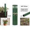 Araci din otel plastificat, HORTI A-Z, 8 mm x 60 cm - set 25 buc, Rezistenți la coroziune. Sustinere plante ornamentale, Flori