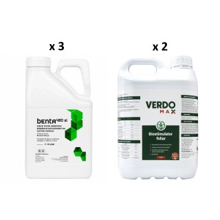 Pachet SMART-MIX 351 - Erbicid BENTA 5 L (x 3 buc)  + Biostimulator VERDOMAX® 5 Litri (x 2 buc), Suprafata 5 ha