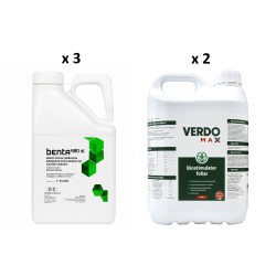 Pachet SMART-MIX 351 - Erbicid BENTA 5 L (x 3 buc)  + Biostimulator VERDOMAX® 5 Litri (x 2 buc), Suprafata 5 ha