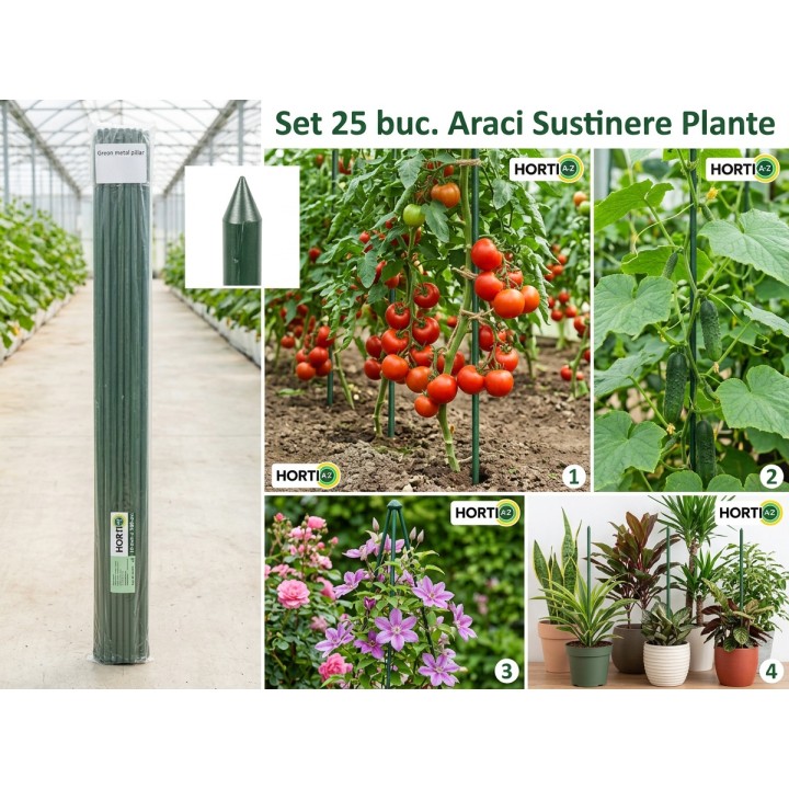 Pachet SMART-MIX 354 - Insecticid KARATE ZEON 1 Litru + Araci din otel plastificat HORTI A-Z 16 mm x 180 cm (2 seturi x 25 buc)