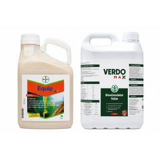 Pachet SMART-MIX 356 - Erbicid EQUIP, Bayer 5 Litri + Biostimulator VERDOMAX 5 Litri