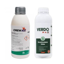 Pachet SMART-MIX 357 - Erbicid porumb CREW ACE, Nufarm 1 Litru + Biostimulator VERDOMAX 1 Litru, Doza pentru 1 Ha