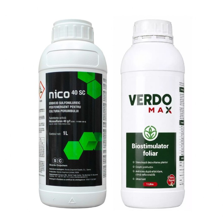 Pachet SMART-MIX 360 - Erbicid porumb NICO® 1 Litru + VERDOMAX® 1 Litru