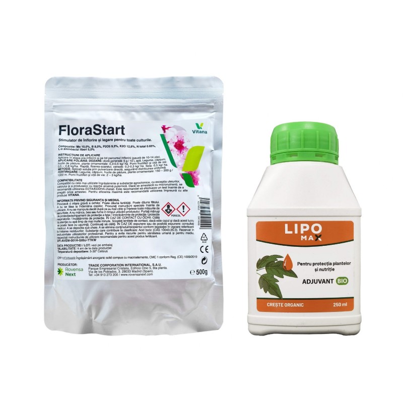 Pachet SMART-MIX 363 - FLORASTART® 500 g + Adjuvant LIPOMAX® 250 ml