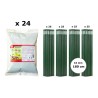 Pachet SMART-MIX 372 - Moluscocid AGROSAN B 1 kg (x 24 buc) + Araci otel plastifiat HORTI A-Z 16 mm x 180 cm (4 x 25 buc)
