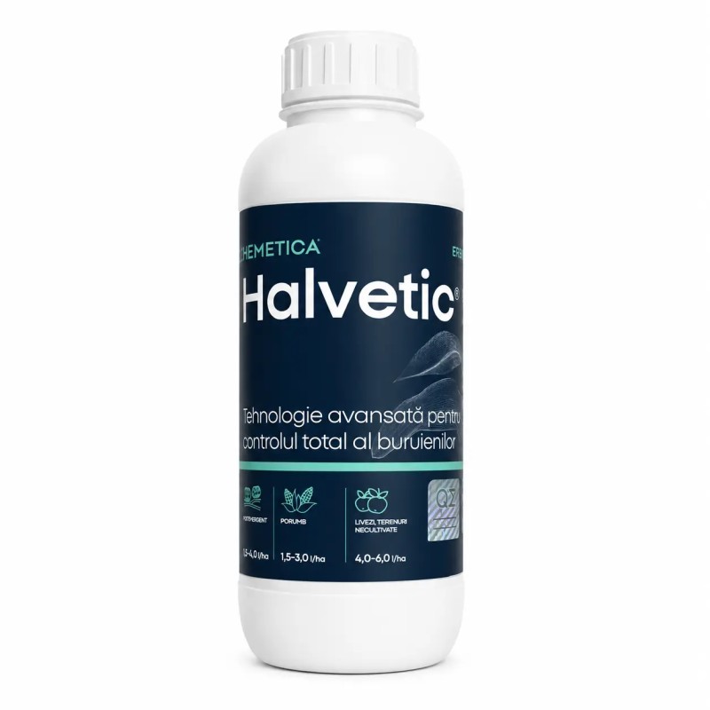 Erbicid total HALVETIC, tehnologie BGT - 1 Litru, Qemetica