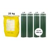 Pachet SMART-MIX 380 - Fungicid MICROTHIOL SPECIAL 25 kg + Araci otel plastificat HORTI A-Z 16 mm x 180 cm (4 x 25 buc)