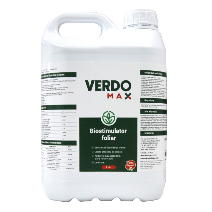 Pachet SMART-MIX 382 - Prelata acoperire baloti BALE GUARD 9,8 x 12,5 m + Biostimulator VERDOMAX 5 Litri