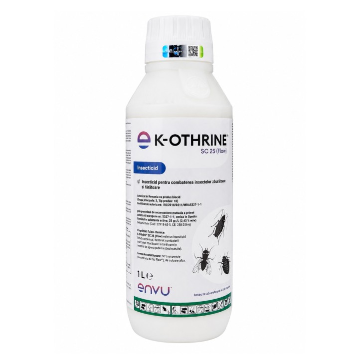 Insecticid K-OTHRINE SC 25 FLOW, Envu, 1 Litru