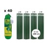 Pachet SMART-MIX 390 - Plasa castraveti TRELLINET 1,7 x 10 m, Nortene (x 40 buc) + Araci HORTI A-Z 16 mm x 180 cm (4 x 25 buc)
