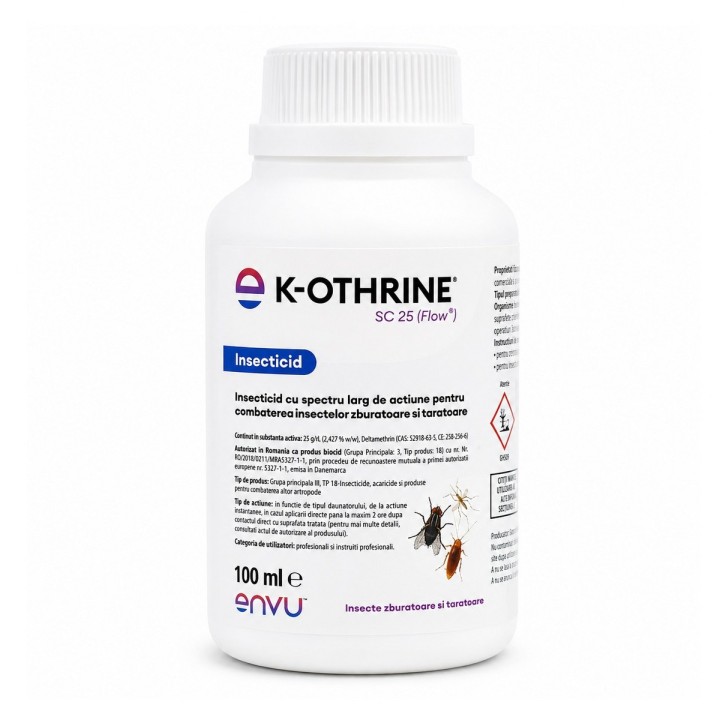 Insecticid K-OTHRINE SC 25 FLOW, Envu, 100 ml