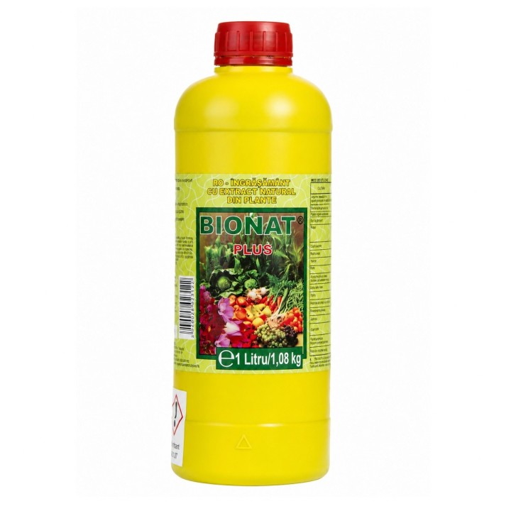 Ingrasamant foliar BIONAT PLUS, Panetone, 1 Litru