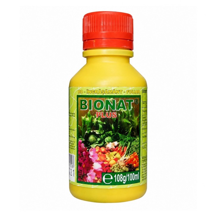 Ingrasamant foliar BIONAT PLUS, Panetone, 100 ml