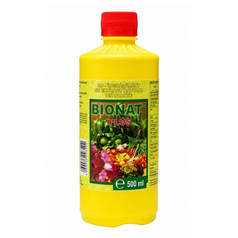 Ingrasamant foliar BIONAT PLUS, Panetone, 500 ml