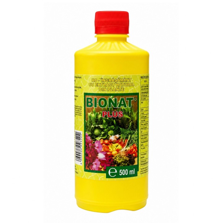 Ingrasamant foliar BIONAT PLUS, Panetone, 500 ml