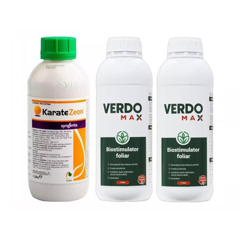Pachet avantajos KARATE ZEON 1 L + Biostimulator VERDOMAX 2 L
