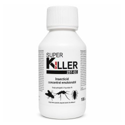 Insecticid SUPER KILLER 25 T-EC - 100 ml, Pasteur, Pasteur, Spectru larg de combatere: Capuse, Muste, Tantari, Gandaci, Furnici