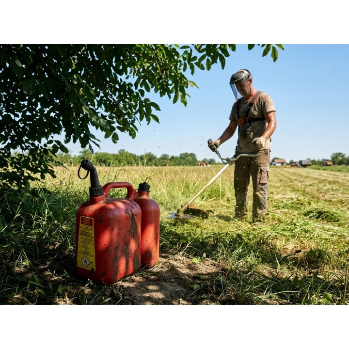 Canistra dubla Tecomec 5 L + 2.5 L pentru Carburant si Ulei | Verdon