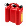 Canistră dublă TECOMEC® 6 L + 3 L, pentru carburant și ulei, cu compartimente separate și ștuț de turnare inclus, roșie - 6 + 3 L
