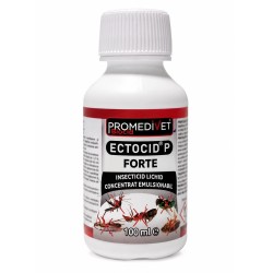 Insecticid ECTOCID P Forte 100 ml, Promedivet, Concentrat pentru combaterea eficienta a Insectelor Zburatoare si Taratoare