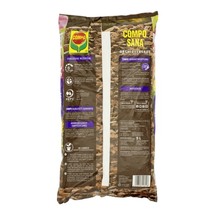 Substrat COMPO SANA Orhidee 5 L - Pamant Premium pentru Orhidee