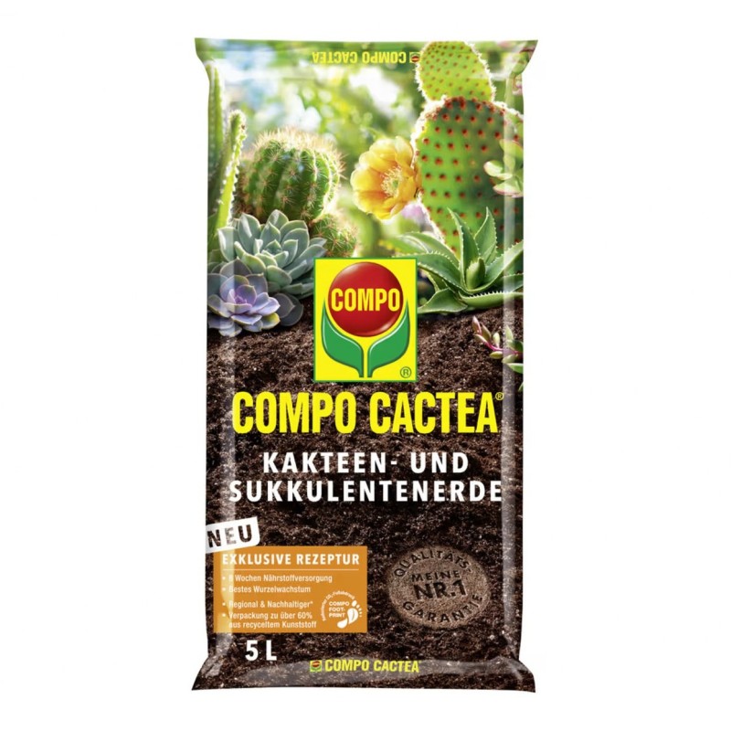 Substrat COMPO CACTEA® Cactusi si Suculente 5 L - Pamant Premium