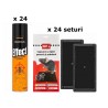 Pachet SMART-MIX 425 - Spray Viespi EFFECT 400 ml (x 24 buc) + Set 2 Capcane lipici Soareci si Sobolani MAT 26x13 cm (x 24 buc)